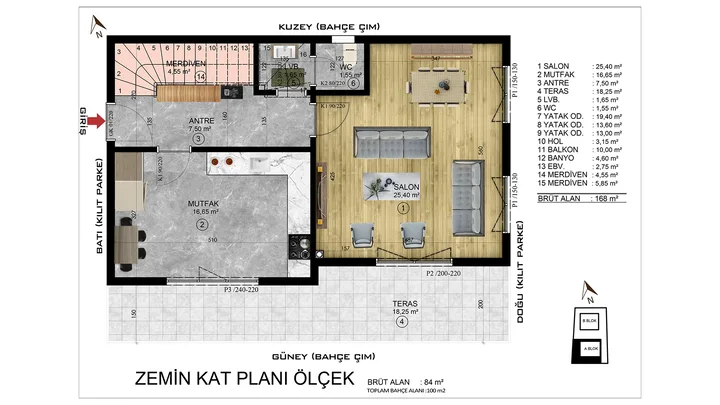 Açelya Villaları plan 1