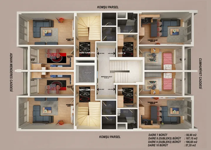 Bahar Apartmanı plan 2