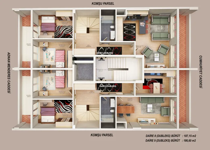 Bahar Apartmanı plan 3