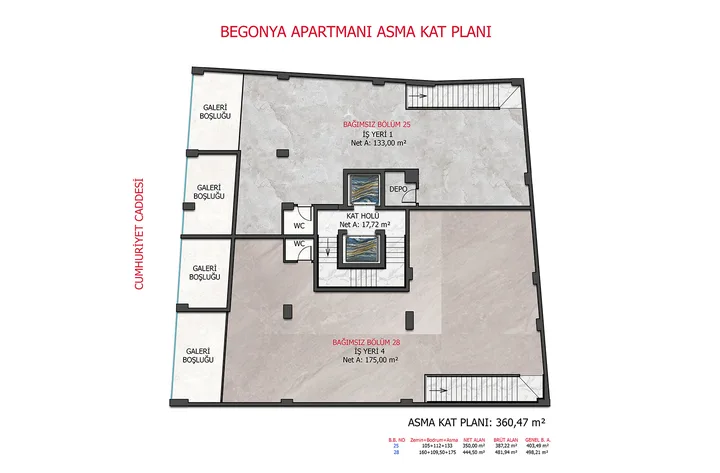 Begonya Apartmanı plan 3