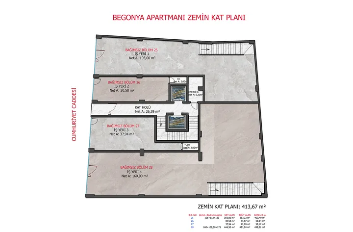 Begonya Apartmanı plan 6