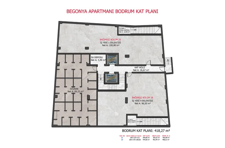 Begonya Apartmanı plan 4