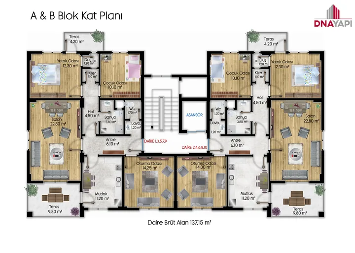 Beyaz Konaklar plan 1