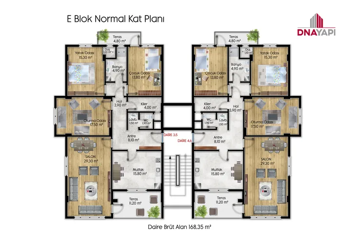 Beyaz Konaklar plan 3