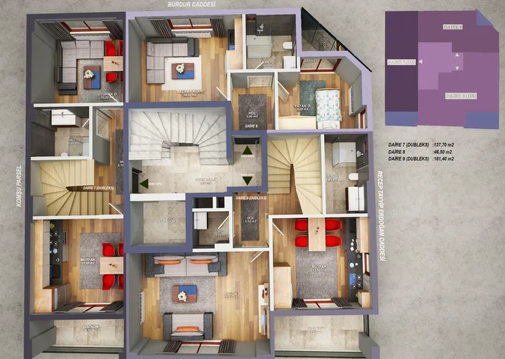 Deniz Apartmanı plan 2