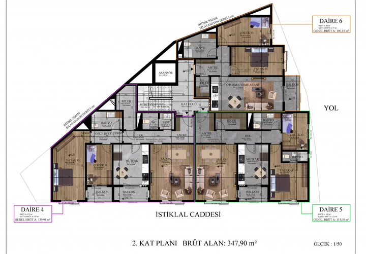 Deniz Apartmanı plan 2