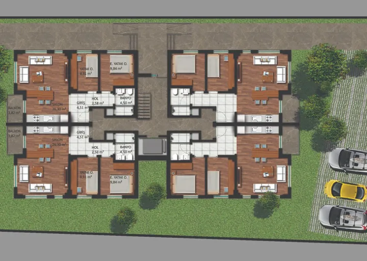 Gökkuşağı Sitesi plan 4