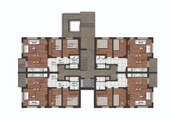 Gökkuşağı Sitesi plan 1