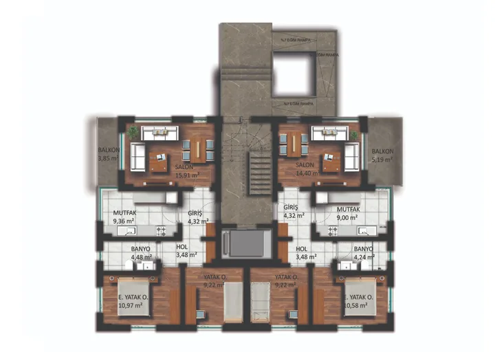 Gökkuşağı Sitesi plan 7