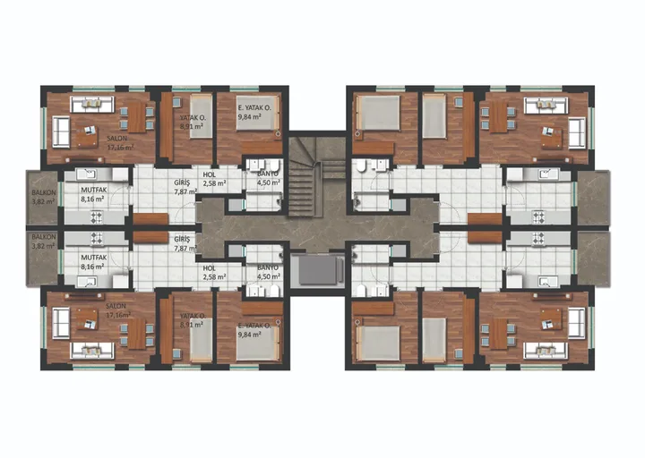 Gökkuşağı Sitesi plan 6