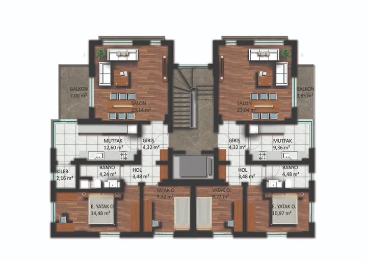 Gökkuşağı Sitesi plan 2