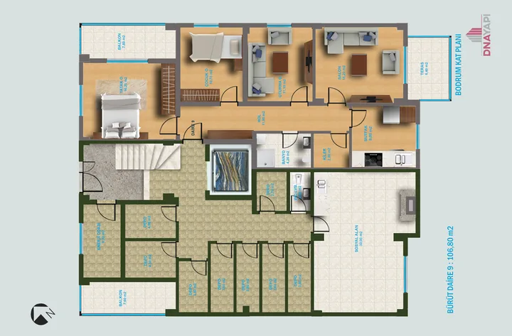 Irmak Apartmanı plan 2