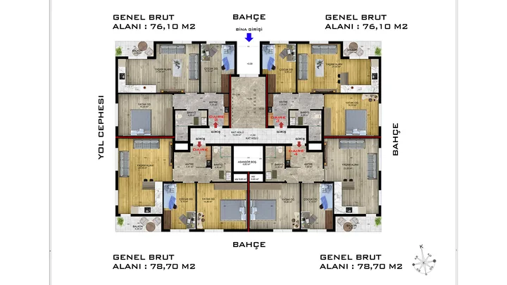 Karanfil Apartmanı plan 6