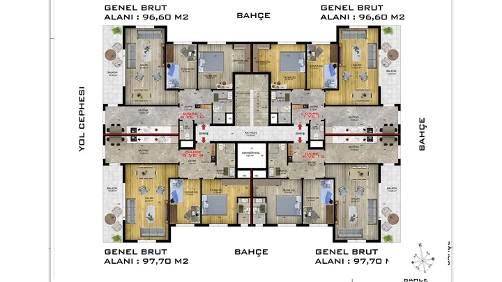 Karanfil Apartmanı plan 5