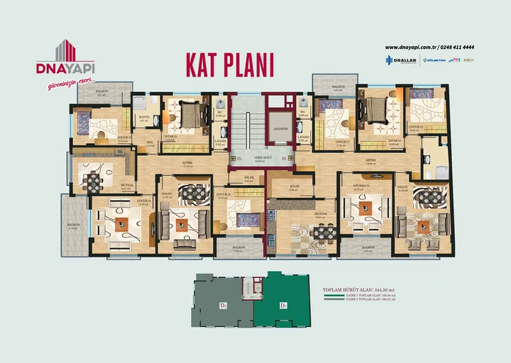 Meşe Apartmanı plan 1