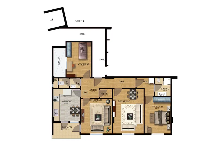 Palmiye Apartmanı plan 3