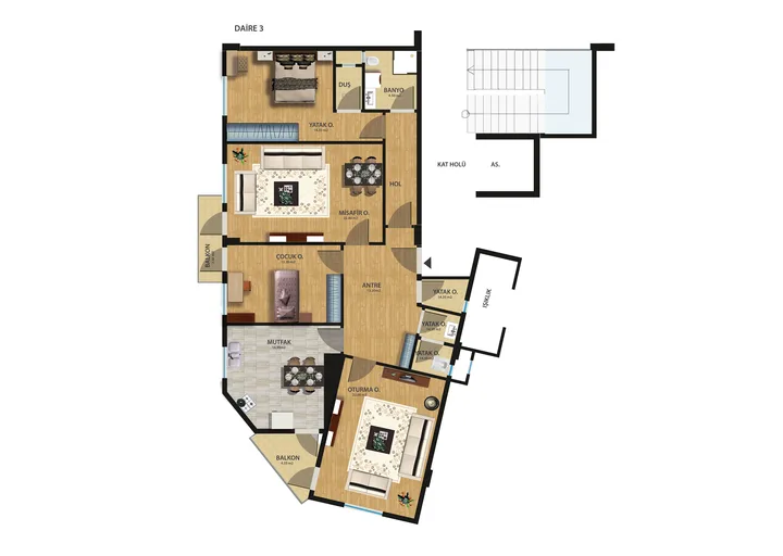 Palmiye Apartmanı plan 2