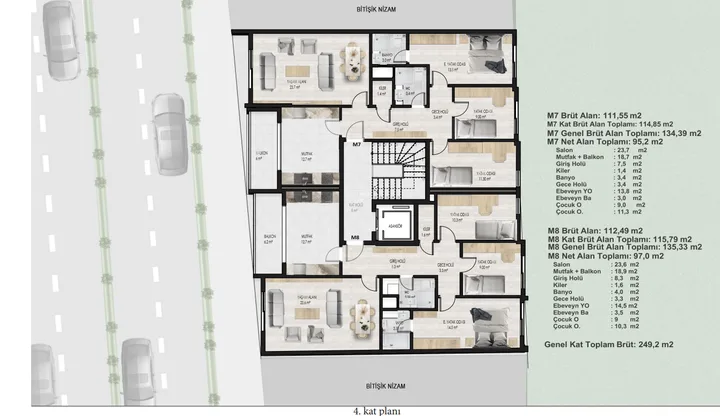 Menekşe Apartmanı plan 4