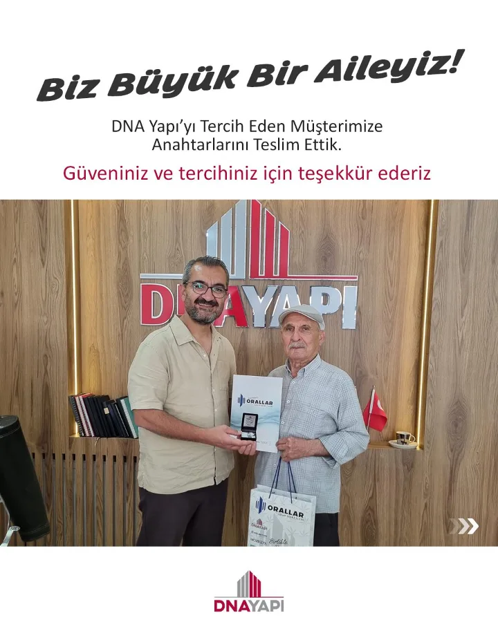 Anahtar teslimimizi gerçekleştirdik. 🔑
