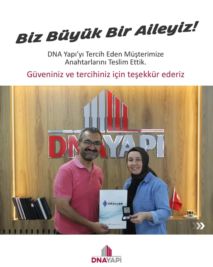Anahtar teslimimizi gerçekleştirdik. 🔑